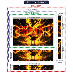 Anime Demon Slayer Zenitsu Thunder Dragon Title Laptop Skin - View 9