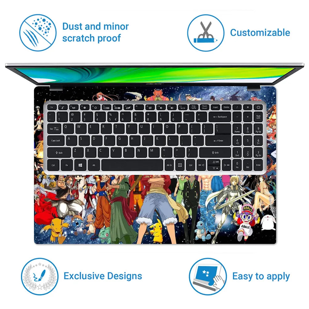 Anime Digimon Dragon Ball Laptop Skin - View 5