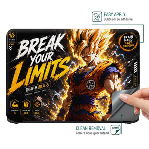 Anime Dragon Ball Goku Break Your Limits Laptop Skin - View 4