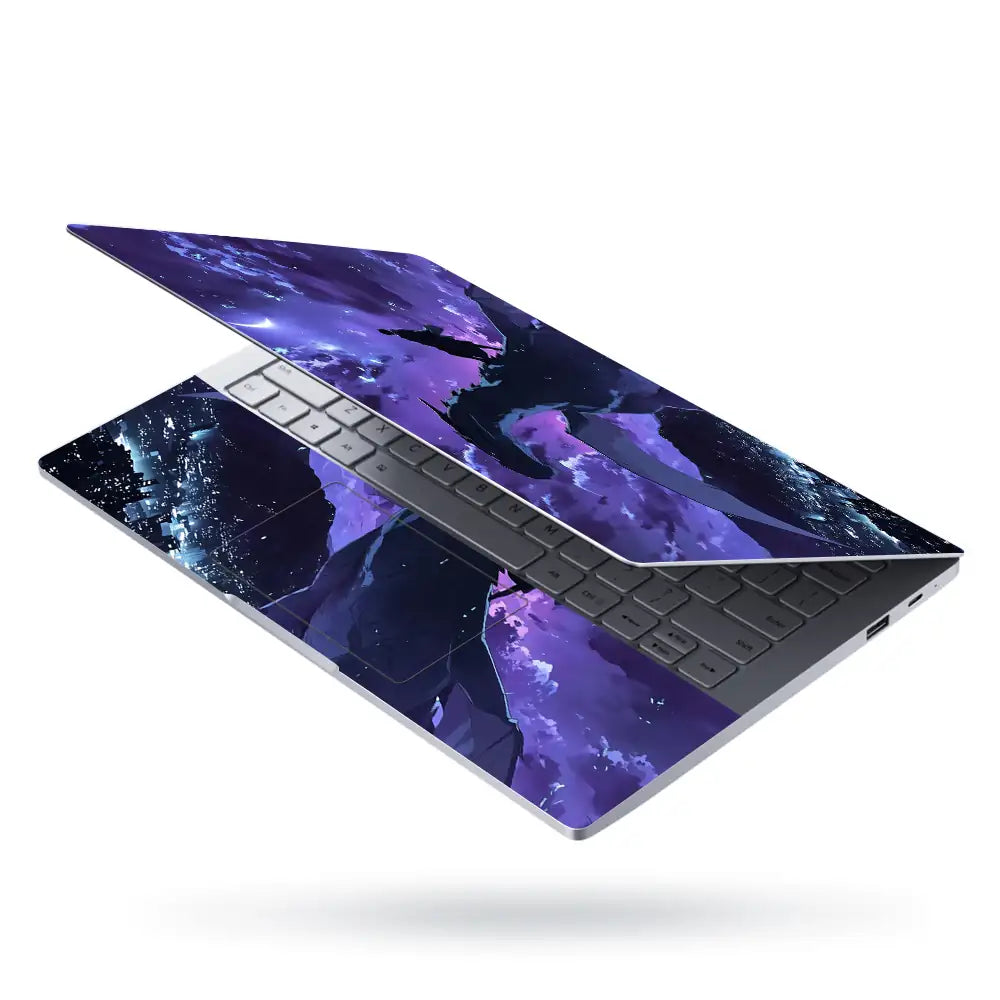 Anime Dragon Rider Night Sky Laptop Skin - View 3