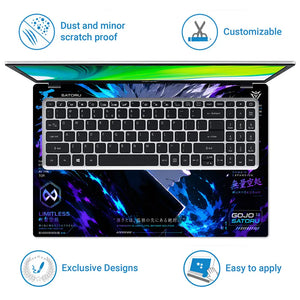 Anime Jujutsu Kaisen Gojo Limitless Card Laptop Skin - View 5
