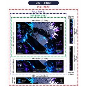 Anime Jujutsu Kaisen Gojo Limitless Card Laptop Skin - View 7