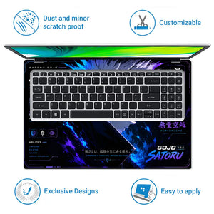 Anime Jujutsu Kaisen Gojo Strongest Alone Card Laptop Skin - View 5
