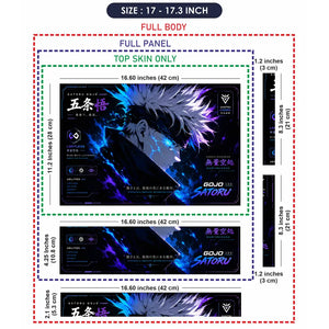 Anime Jujutsu Kaisen Gojo Strongest Alone Card Laptop Skin - View 9
