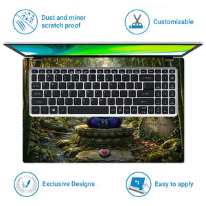 Anime Kung Fu Panda Po Galaxy Bamboo.jpg Laptop Skin - View 5