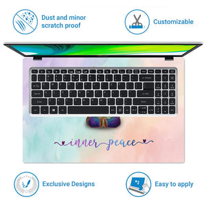 Anime Kung Fu Panda Po Galaxy Watercolor.jpg Laptop Skin - View 5