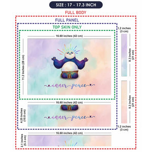 Anime Kung Fu Panda Po Galaxy Watercolor.jpg Laptop Skin - View 9