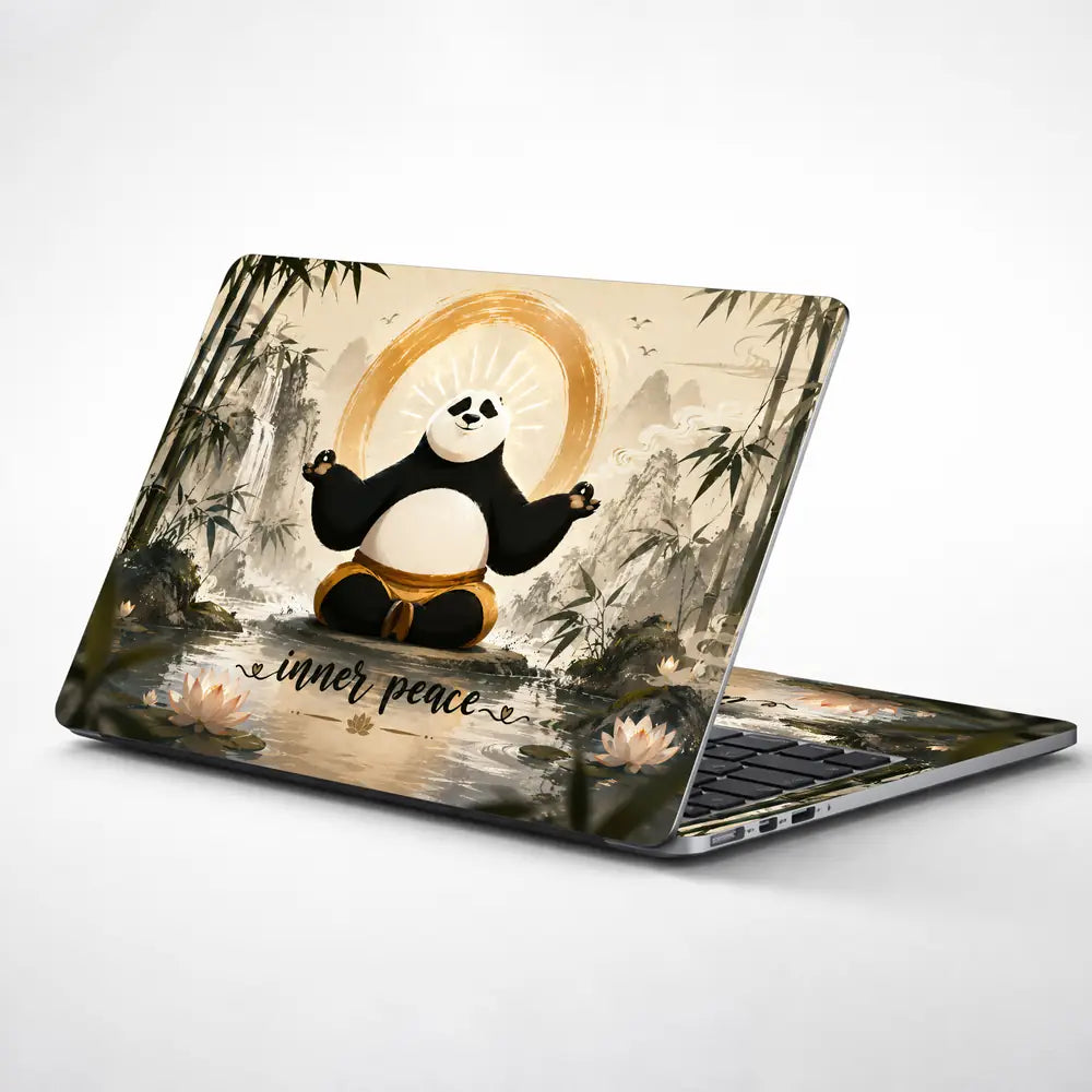 Anime Kung Fu Panda Po Inner Peace Sumi Laptop Skin - View 1