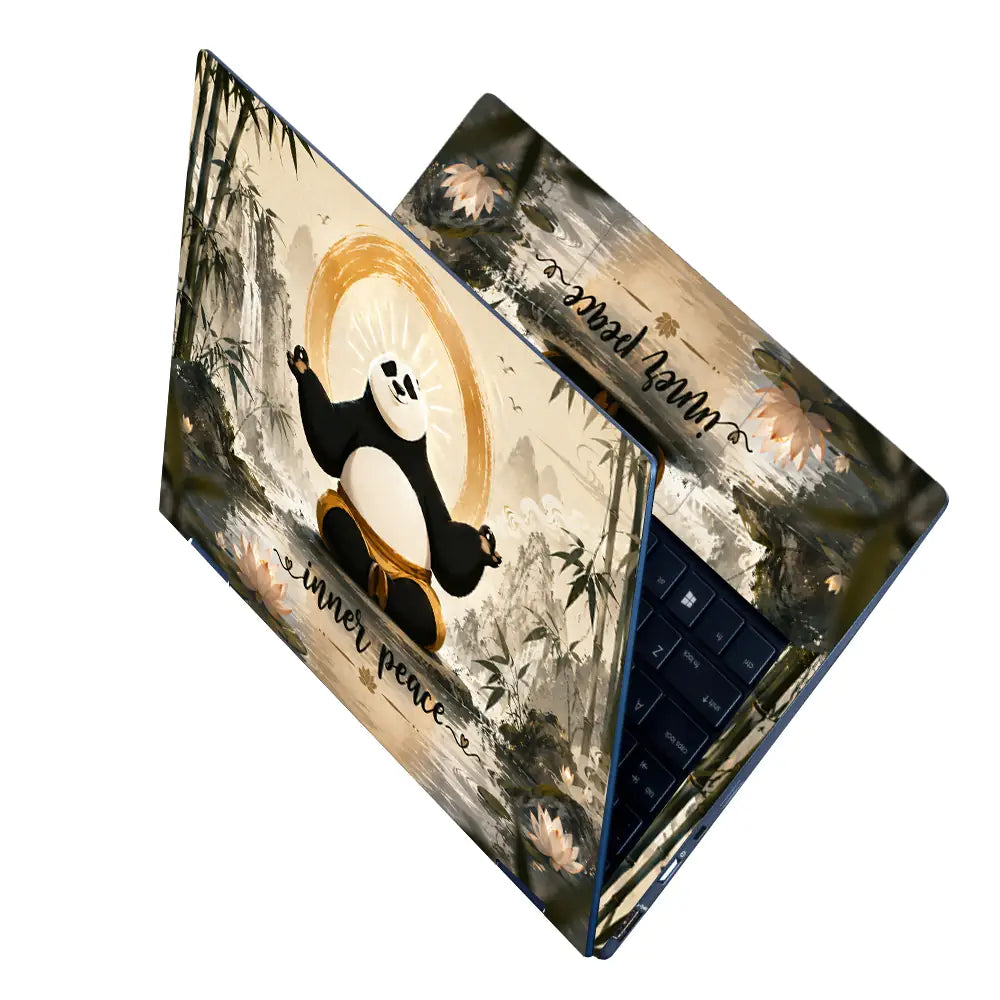 Anime Kung Fu Panda Po Inner Peace Sumi Laptop Skin - View 2