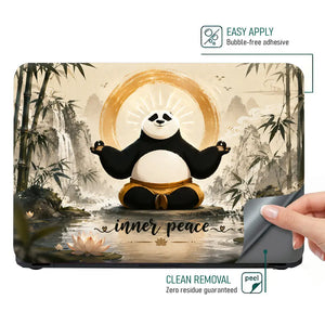 Anime Kung Fu Panda Po Inner Peace Sumi Laptop Skin - View 4