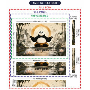 Anime Kung Fu Panda Po Inner Peace Sumi Laptop Skin - View 6