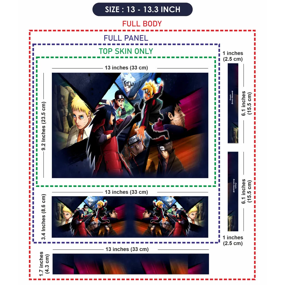 Anime Naruto Boruto Uzumaki Itachi Uchiha Laptop Skin - View 6