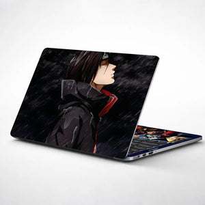 Anime Naruto Itachi Raining Laptop Skin - View 1