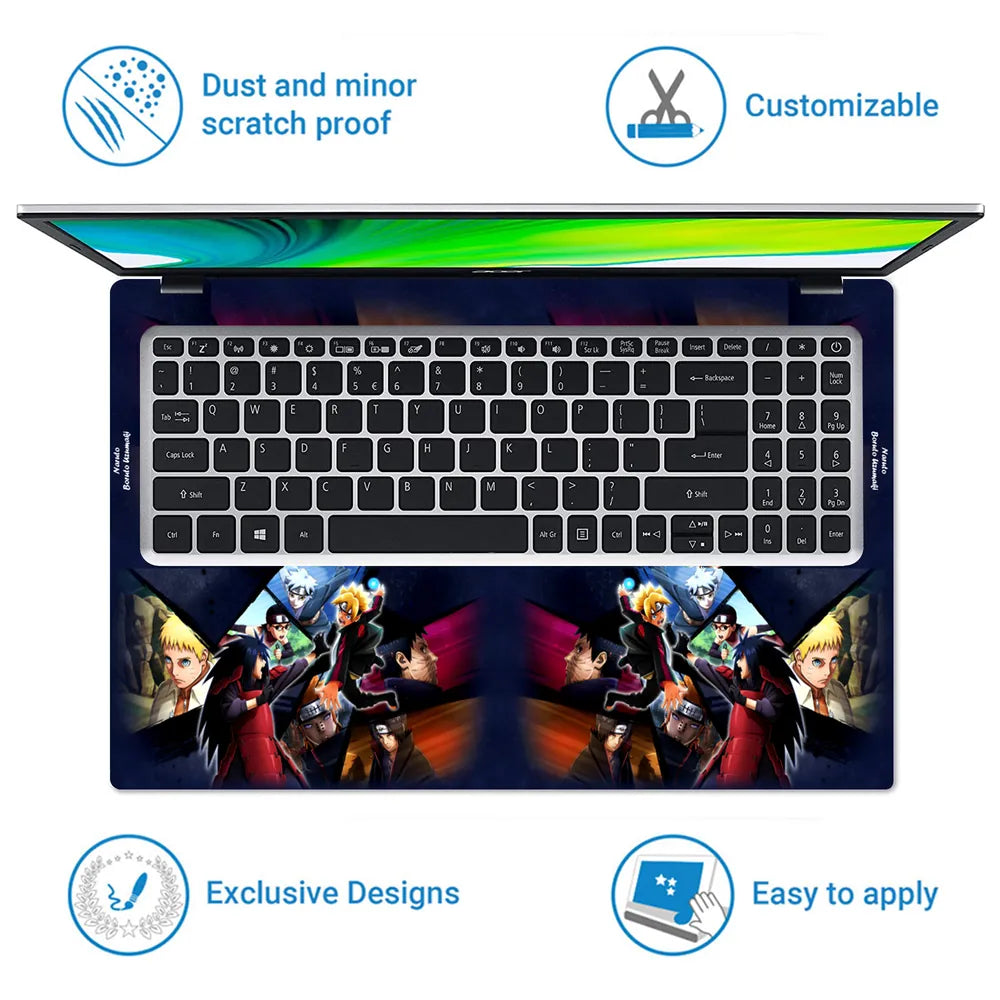 Anime Naruto Itachi Raining Laptop Skin - View 5