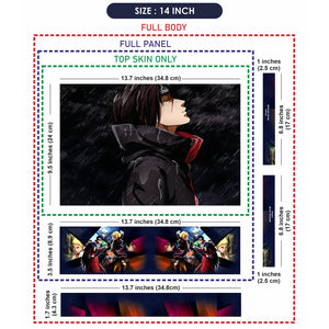 Anime Naruto Itachi Raining Laptop Skin - View 7