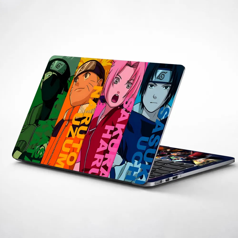 Anime Naruto Sasuke Sakura Kakashi Laptop Skin - View 1