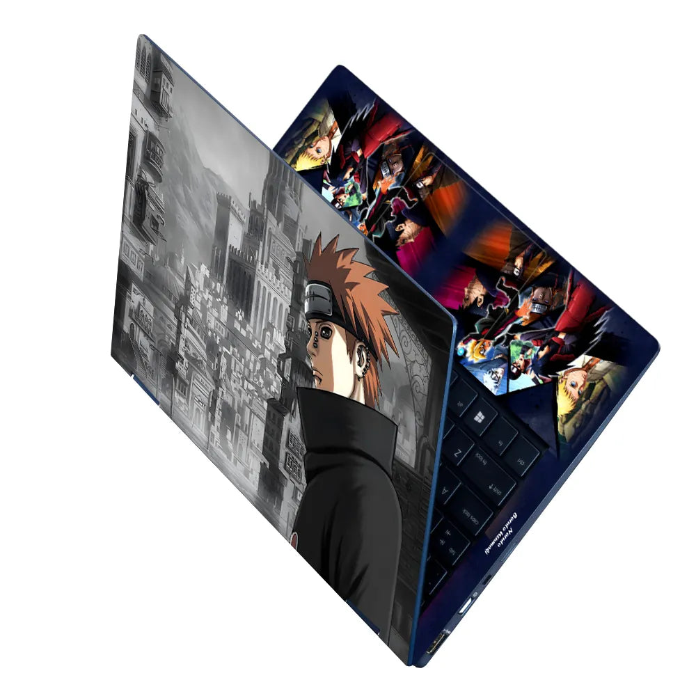 Anime Naruto Shippuuden Black Back Laptop Skin - View 2