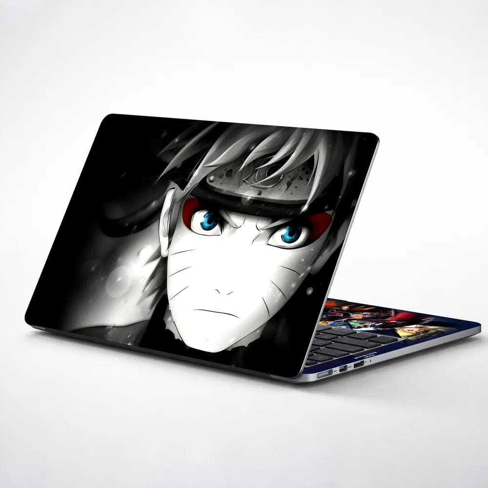 Anime Naruto Shippuuden Selective Colouring Laptop Skin - View 1
