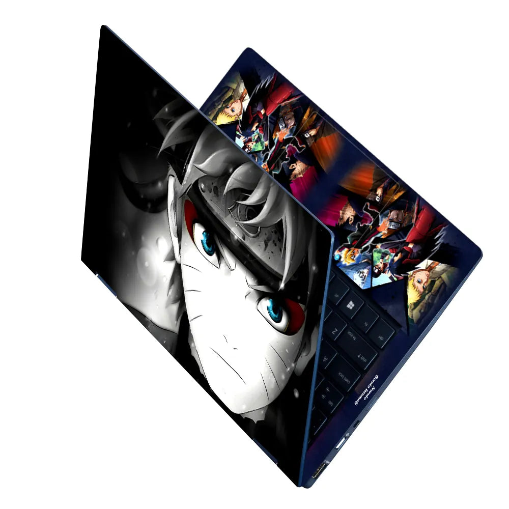 Anime Naruto Shippuuden Selective Colouring Laptop Skin - View 2