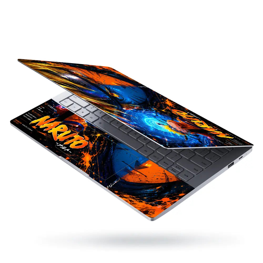 Anime Naruto Uzumaki Energy Orange Laptop Skin - View 3