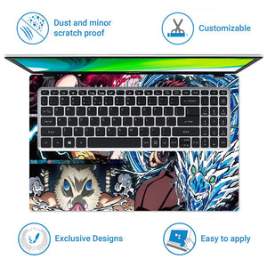 Anime Nezuko Kamado Demon Slayer Laptop Skin - View 5