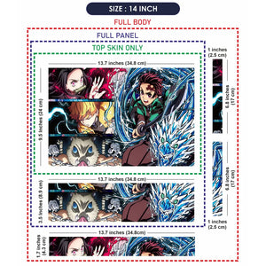 Anime Nezuko Kamado Demon Slayer Laptop Skin - View 7
