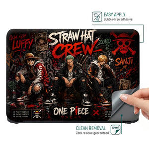 Anime One Piece Crew Legend Trio Laptop Skin - View 4