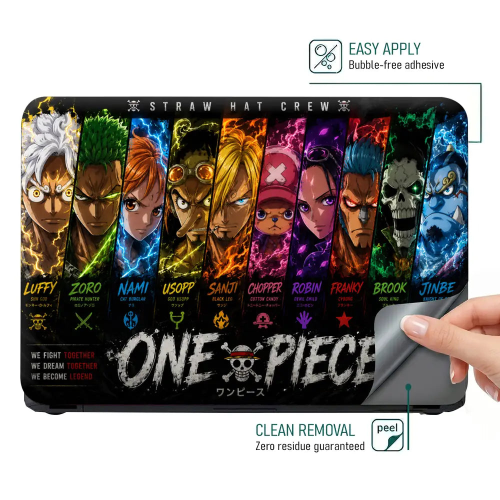 Anime One Piece Crew Nakama Laptop Skin - View 4