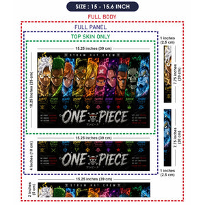 Anime One Piece Crew Nakama Laptop Skin - View 8