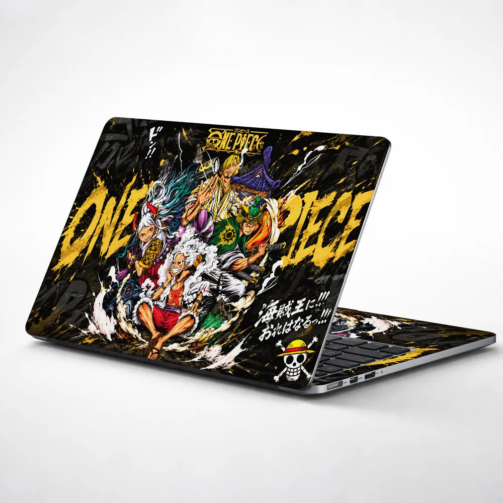 Anime One Piece Crew Yamato Sanji Zoro Luffy Laptop Skin - View 1