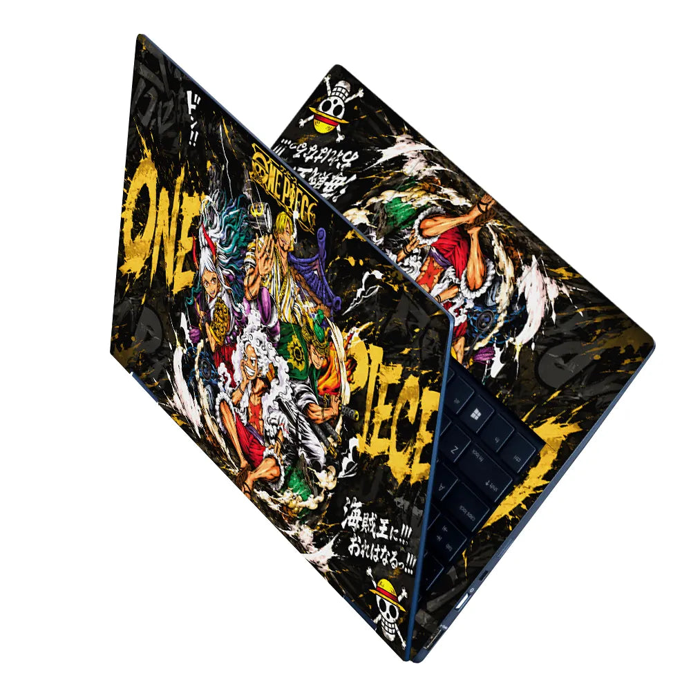 Anime One Piece Crew Yamato Sanji Zoro Luffy Laptop Skin - View 2
