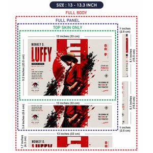 Anime One Piece Luffy Captain Laptop Skin - View 6