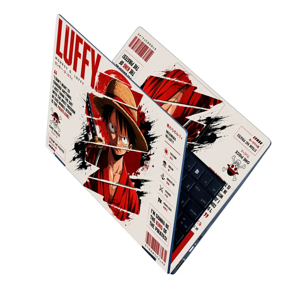 Anime One Piece Luffy Mugiwara Laptop Skin - View 2