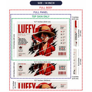 Anime One Piece Luffy Mugiwara Laptop Skin - View 7