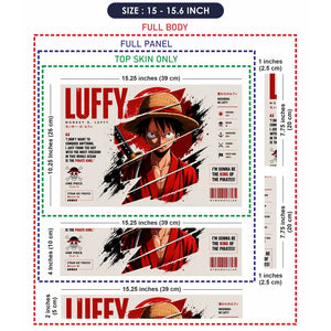 Anime One Piece Luffy Mugiwara Laptop Skin - View 8