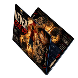 Anime One Piece Luffy Never Give Up Laptop Skin - View 2