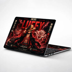 Anime One Piece Luffy Wanted Laptop Skin - View 1