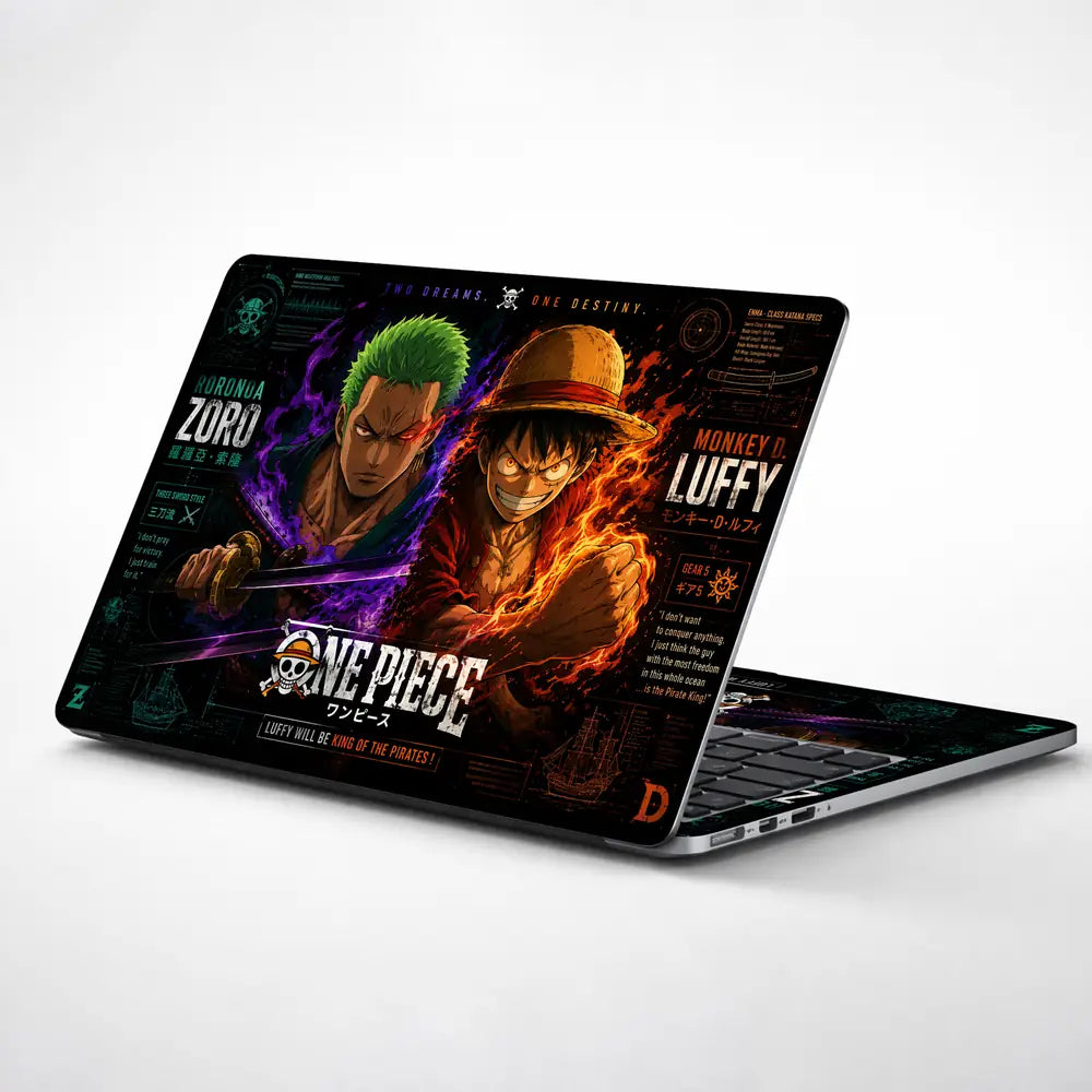 Anime One Piece Luffy Zoro Destiny Laptop Skin - View 1