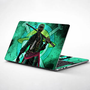 Anime One Piece Roronoa Zoro Green Laptop Skin - View 1