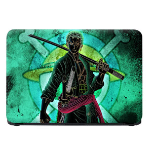 Anime One Piece Roronoa Zoro Green Laptop Skin - View 4