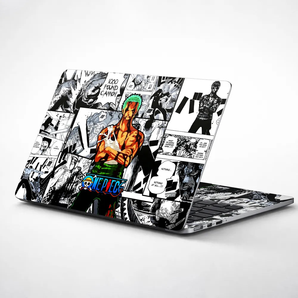 Anime One Piece Roronoa Zoro Manga Laptop Skin - View 1