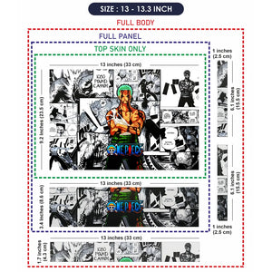 Anime One Piece Roronoa Zoro Manga Laptop Skin - View 6