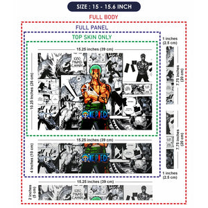 Anime One Piece Roronoa Zoro Manga Laptop Skin - View 8