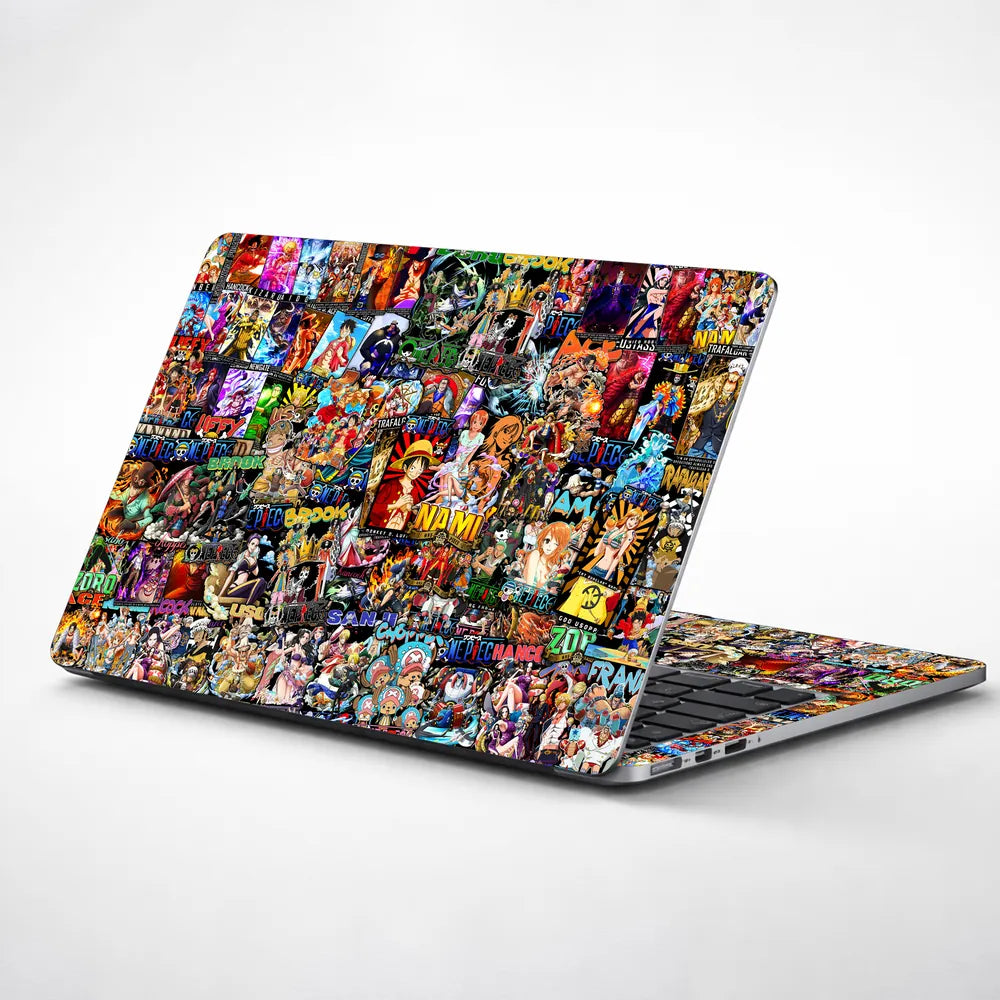 Anime One Piece Sticker Bomb DS1 Laptop Skin - View 1