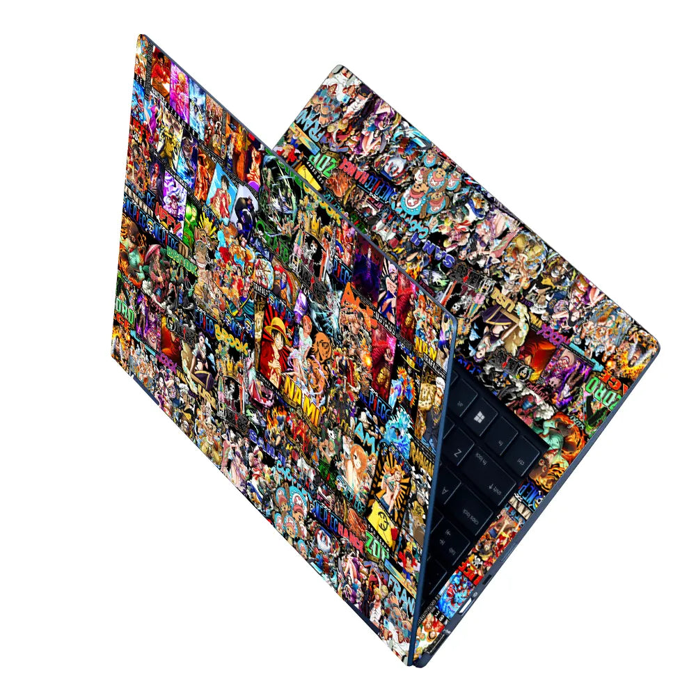 Anime One Piece Sticker Bomb DS1 Laptop Skin - View 2