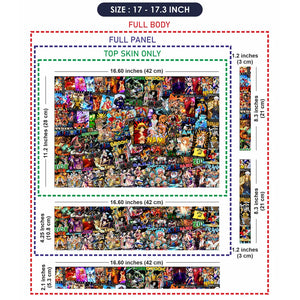 Anime One Piece Sticker Bomb DS1 Laptop Skin - View 9