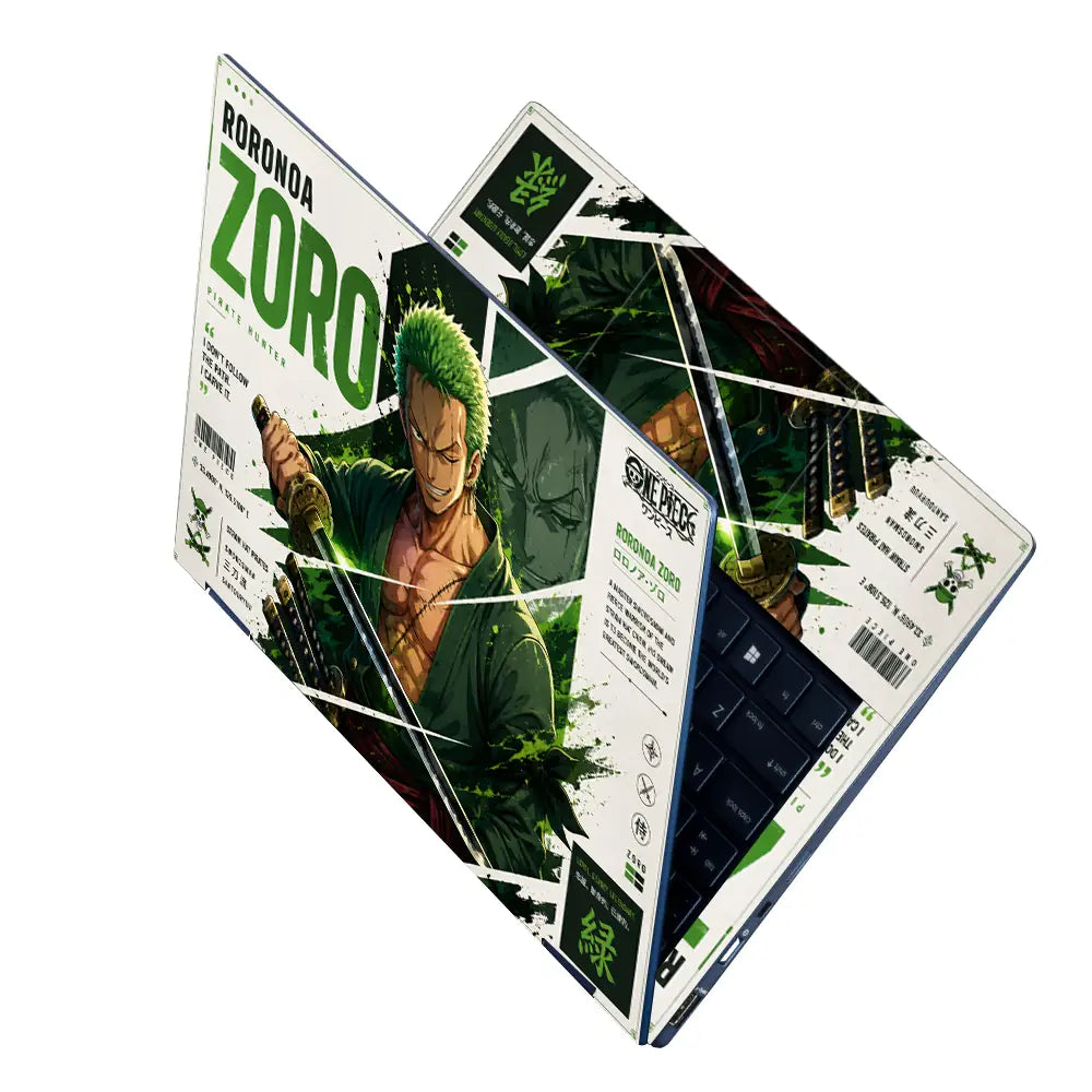 Anime One Piece Zoro Hunter Laptop Skin - View 2