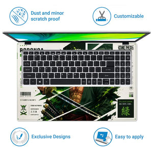 Anime One Piece Zoro Hunter Laptop Skin - View 5