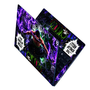 Anime One Piece Zoro King Of Hell Purple Laptop Skin - View 2