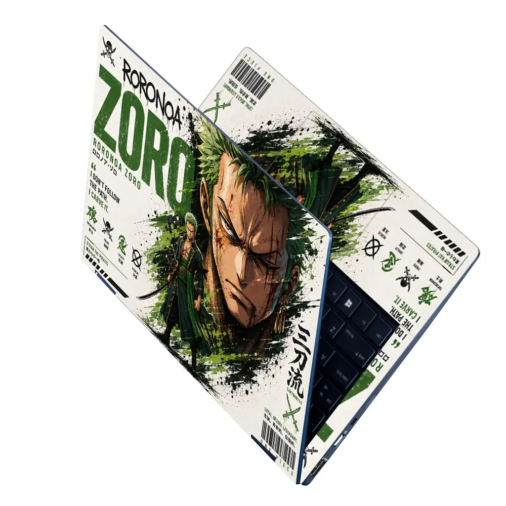 Anime One Piece Zoro Legendary Laptop Skin - View 2
